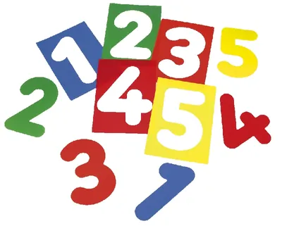 Produktbild von EDUPLAY 120-135 Zahlenschablonen, 10 Schablonen, bunt (1 Stück)