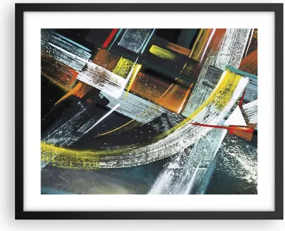 Produktbild von Gerahmtes Poster - Schwarzer Rahmen - Abstraktion Graffiti Bunt - 50x40 cm - Wand Bild - Wanddeko - Wandbilder - Wandposter - Bilderrahmen - Bilder - Kunstdruck - Wandbild - P2BAA50x40-4157
