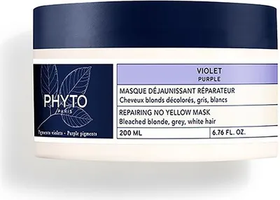 Produktbild von Phyto Violet Maska tralizująca żółte i miedziane odcienie, 200 ml