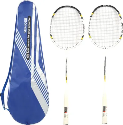 Produktbild von 1068 Tragbarer, leichter Badmintonschläger aus Aluminiumlegierung für Erwachsene, Offensiv-Trainings-Doppelspieler-Badmintonschläger