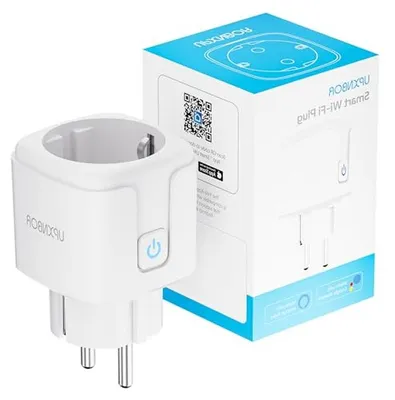 Productafbeelding van Slimme WLAN-stopcontact met Stroommeting en Spraakbesturing - Compatibel met Alexa en Google Home
