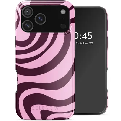 Obrázok produktu pre Selencia Vivid Zadný kryt s MagSafe pre Apple iPhone 17 Pro Max - Wavy Swirl Pink Plum