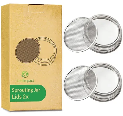 2 Keimdeckel für 7 cm Weckgläser – Edelstahl
