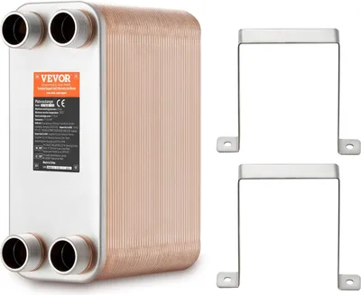 Zdjęcie produktu dla 80 Płytowy wymiennik ciepła 4x1-1/4 cala przyłącze MNPT 127x305 mm stal nierdzewna 316