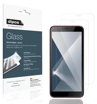 Image de 2x Protection ecrán pour Danew Konnect 557 Verre souple Film Protecteur 9H dipos