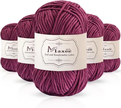 Produktbild von Handstrickgarne, 250 g (5 x 50 g) mehrfarbiges Acrylgarn zum Häkeln und Stricken