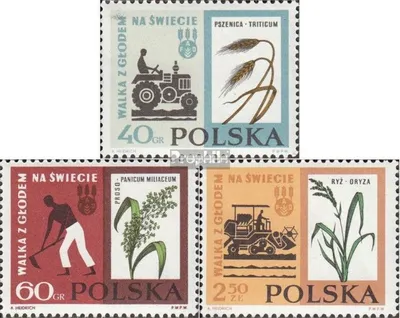 Produktbild von Briefmarken Polen 1963 Mi 1371-1373 (kompl.Ausg.) postfrisch Kampf gegen Hunger