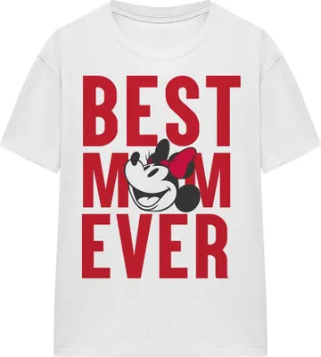 Produktbild von Minnie Mouse - "Best Mom Ever" T-Shirt für Herren/Damen Uni TV19154 (XL) (Weiß)