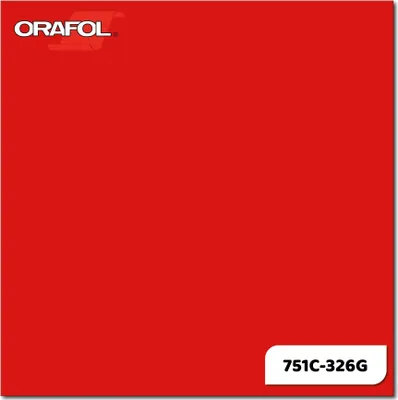 Produktbild von ORAFOL ORACAL 751C Meterware - 326 SIGNAL-RED in 126 x 100cm