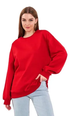 Produktbild von COMEOR Sweatshirt Damen Bequemer Oversize Pullover aus Baumwolle, Langarmshirt a