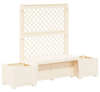 Image de Banc de jardin Kopenhagen Blanc 173 x 49 x 135,5 cm PP