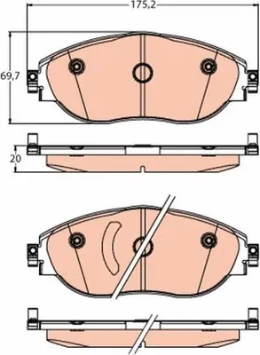 Zdjęcie produktu dla Klocki Hamulcowe Vw Przód Arteon/Passat/Tiguan 1,4-2,0 14-
