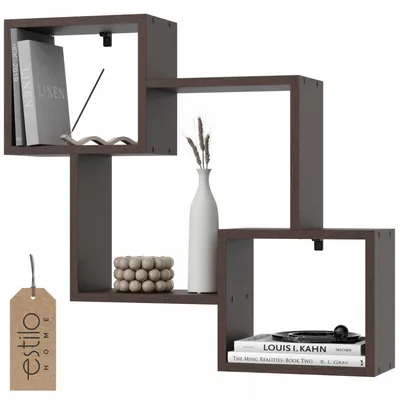 Image de Étagère murale 80 cm – Étagère suspendue en MDF – Bibliothèque pour le salon, la chambre à coucher ou la cuisine