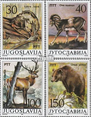 Produktbild von Briefmarken Jugoslawien 1987 Mi 2206-2209 (kompl.Ausg.) postfrisch Geschützte Tiere