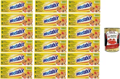 Produktbild von Weetabix, Formelle di Frumento integrale Vollkornkuchen 18 x 215gr + Italian Gourmet polpa 400g