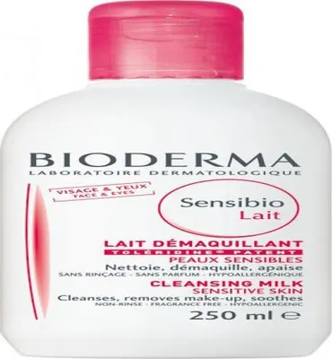 Image de Bioderma Sensibio Lait Lait nettoyant pour peaux sensibles 250 ml