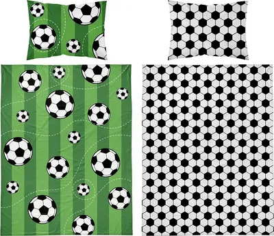 Produktbild von Bettwäsche, Baumwollbettwäsche für Kinder 90x120 5138a Fußball
