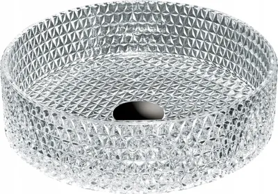 Produktbild von Badezimmer Waschbecken Arbeitsplatte Waschschüssel Silber Rund 39x39x10,5 cm