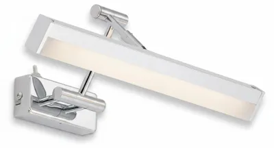 Produktbild von Briloner LED Bad Spiegellampe Chrom 37 cm mit Schalter – verstellbare Badezimmer-Wandleuchte IP23 – warmweiß 3000K