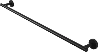 Productafbeelding van Famanu handdoekhouder, wandmontage – 80 cm, mat zwart, roestvrij staal