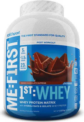 Obrázok produktu pre Polleo Sport 1st Whey, 2270 g - Swiss Chocolate Supreme