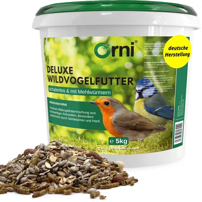 Produktbild von Orni Wildvogelfutter mit Mehlwürmern DELUXE Streufutter 5kg