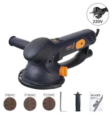 Produktbild von Exzenterschleifer und Poliermaschine - R7304 150 mm - 500W 220V - 5,0 mm Hub - stufenlos einstellbare Drehzahl - Digitalanzeige - EU Stecker