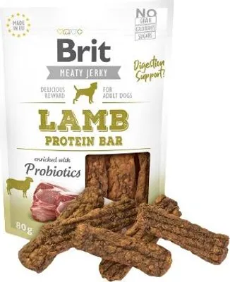 Produktbild von Brit Jerky Lamb Protein Bar - Lamm - Hundeleckerli - 80 g