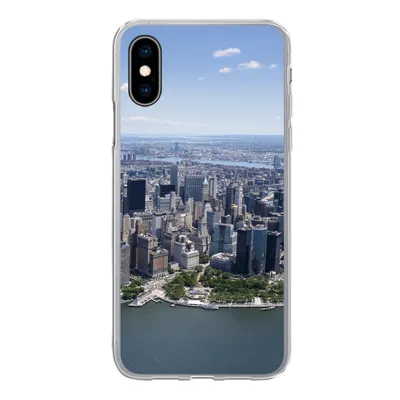 Produktbild von MuchoWow® Handyhülle Schutzhülle Hülle für iPhone X New York - USA - Skyline Silikon Softcase Handy Hülle - Handyhülle