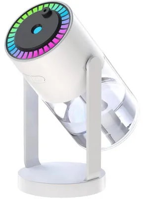 Produktbild von Luftbefeuchter Projektor Licht LED Leise Drehend USB Weiß