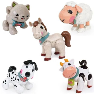 Produktbild von Tolo Spielzeug Bauernhof Tiere Set - First Friends - nachhaltiges  Spielzeug