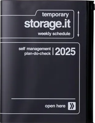 Produktbild von MARK'S 2024/2025 Taschenkalender A5 vertikal, Storage it // Black
