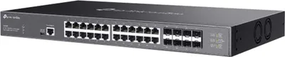 Produktbild von TP-Link Omada 24-Port 10GBASE-T L2+ Managed Switch with 8 10GE SFP+ Slots, Managed, L2/L2+, 10G Ethernet (100/1000/10000), Rack-Einbau, 1U