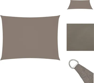 Produktbild von vidaXL Sonnensegel Oxford-Gewebe Rechteckig 6x8 m Taupe - Sonnenschirme & Sonnenschutze