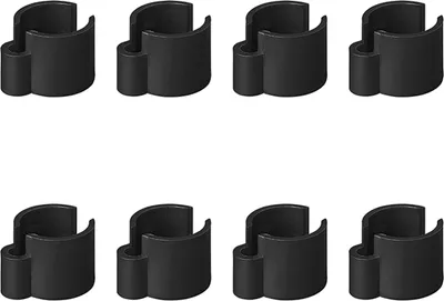 Produktbild von 8x Kabelclip max Ø 7mm Zeltstangen 22-32mm Kabelhalter Kabelklemme Zeltclip BWI