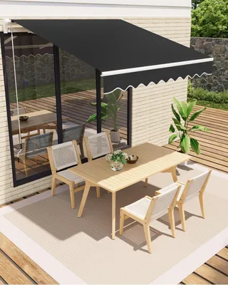 Zdjęcie produktu dla Markiza przegubowa 300 x 250 cm, UV40+, wodoodporna, z korbką, na taras i balkon, regulowana, aluminiowa