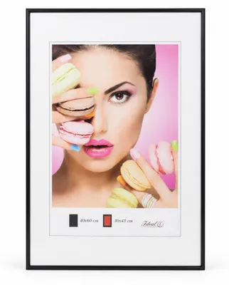 Produktbild von 2er 3er 5er Pack Photo Style Set Bilderrahmen Wanddeko Collage Poster Kunststoff Rahmen - Farbe: Schwarz | Format: 40x60 | Pack: 2