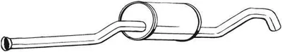 Produktbild von Bosal Mittelschalldämpfer 278-193