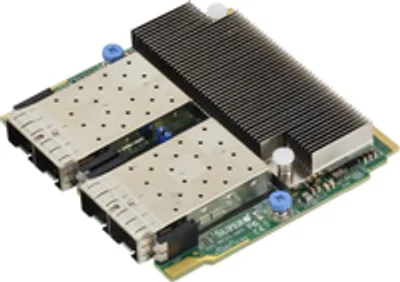 Zdjęcie produktu dla Supermicro AOC-M25G-M4SM-O, Wewnętrzny, Przewodowa, Włókno, 25000 Mbit/s, Czarny, Zielony, Szary