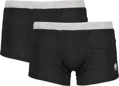Produktbild von Herren Boxershorts Schwarz: 2er-Pack mit Kontrastbund & Logo