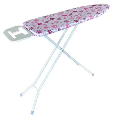 Produktbild von Bügelbrett Love, Bügelfläche 110x33 cm, kompakt, zusammenklappbar mit Bügeleisenablage