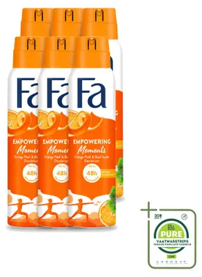 Image de 6 sprays déodorants Fa Empowering Moments - 150 ml - Lot de 6