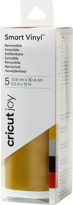 Obrázok produktu pre Cricut Joy Smart Vinyl, Odnímateľné, Zlato, Vinyl, 304 mm, 139,7 mm