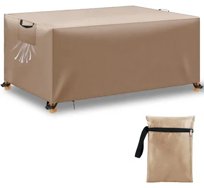 Imagen del producto de Omgoods - Fundas para muebles de jardín, 125 x 63 x 74 cm - Impermeables y resistentes a los rayos UV