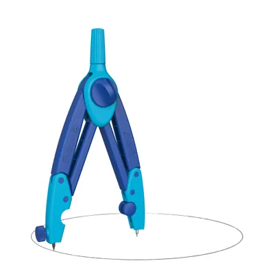 Produktbild von Pelikan Zirkel Griffix Spitzenschutz blau Zubehör Schule Geometrie Mathematik