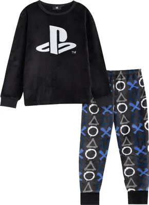 Obrázok produktu pre Playstation - Pyžamo s dlhými nohavicami pre chlapcov, s dlhými rukávmi NS9506 (146-152) (čierne)