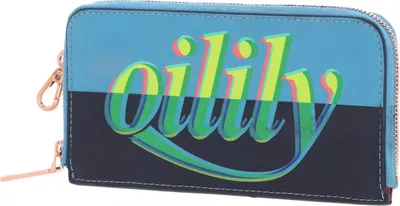 Produktbild von Oilily Kartenhalter Logo Mania Card Zip Wallet Adriac Blue mehrfarbig