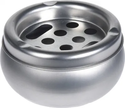 Image de Cendrier Excellent Houseware, aluminium, 10 x 5,5 cm, argent