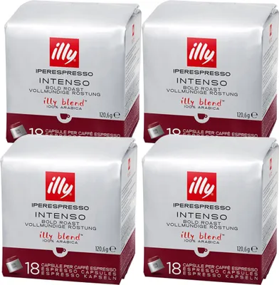 Image de illy Iperespresso Intenso Capsules 4x18 café 100 % arabica
