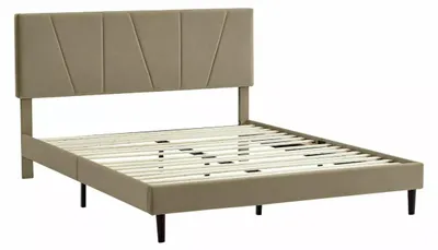 Zdjęcie produktu dla Łóżko tapicerowane SAVANA VELVET 120x200 beżowe